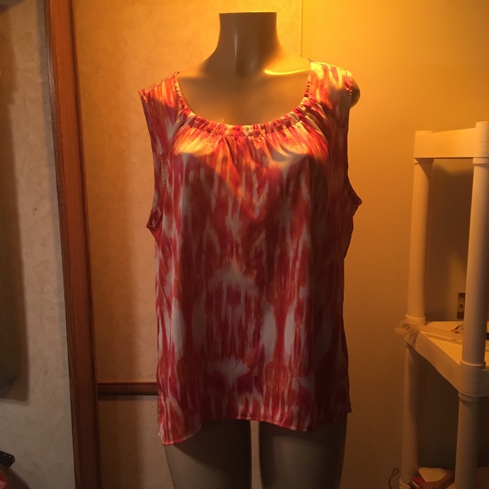 Pink & Orange Tank Top